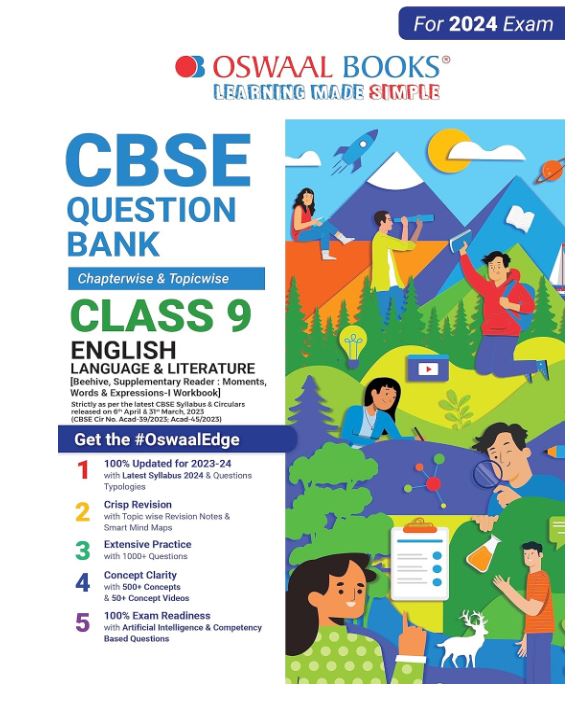 Oswaal CBSE Class 9 English Language and Literature Question Bank (2024 Exam)